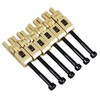 6Pcs Electric Guitar Bridge Saddle Double Locking Tremolo Metal Roller