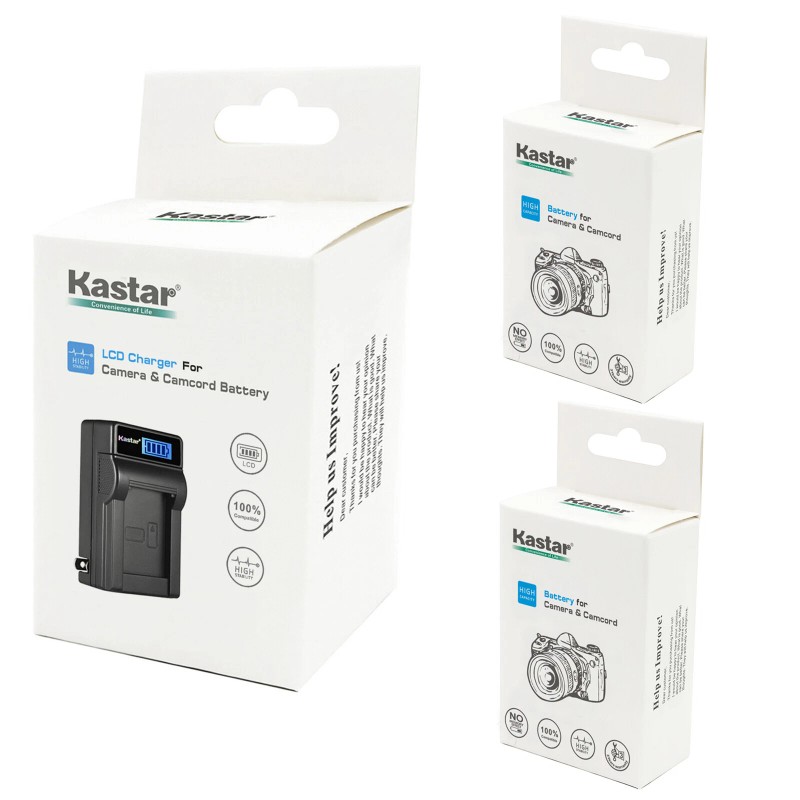 Kastar Battery (2-Pack) and Charger for Canon LP-E6 LP-E6N EOS