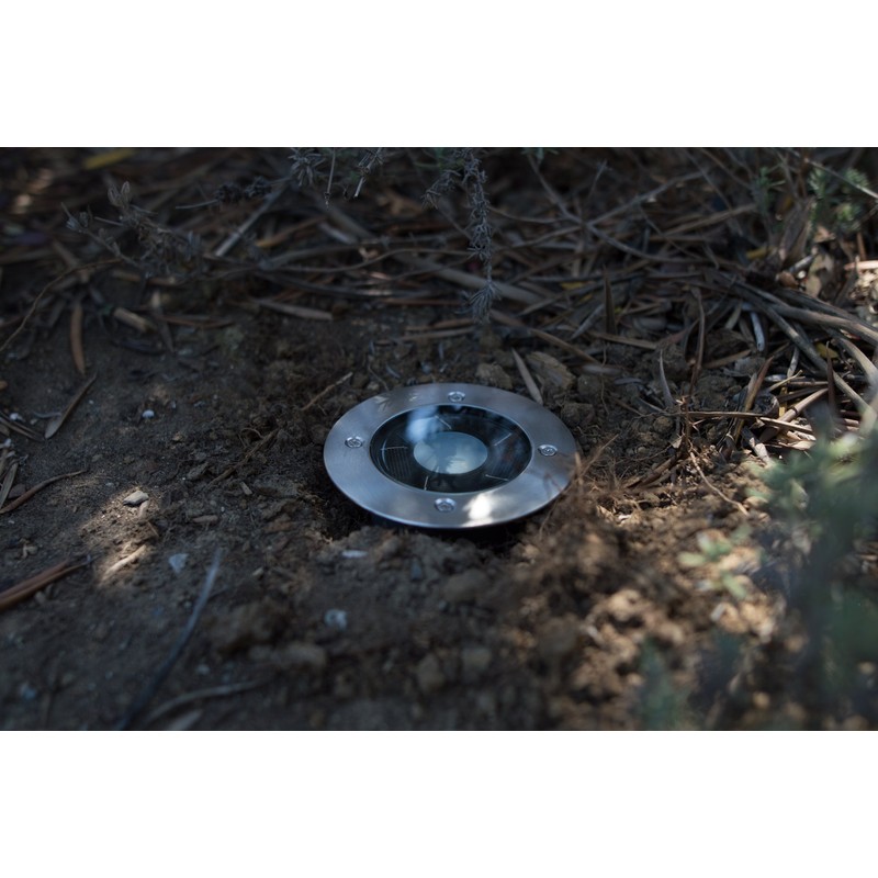 FORCETEK 4-Pack Solar Power Outdoor Stainless Steel 4 LED Step/Deck