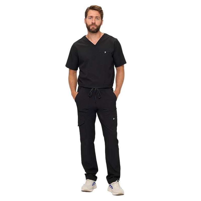 Natural Uniform 내추럴 유니폼 남성 스트레치 멀티 포켓 카고 스크럽