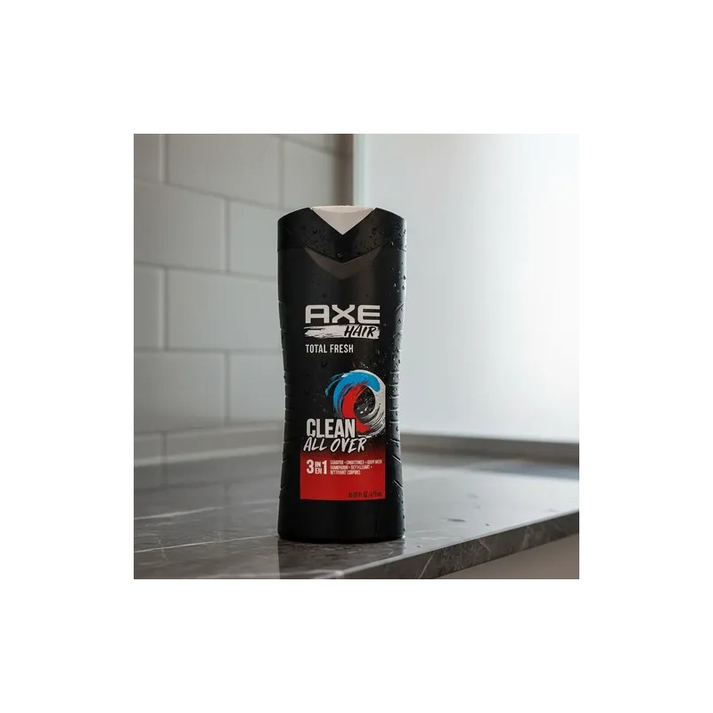 Shampoo 3 En 1 Total Fresh 473ml Axe
