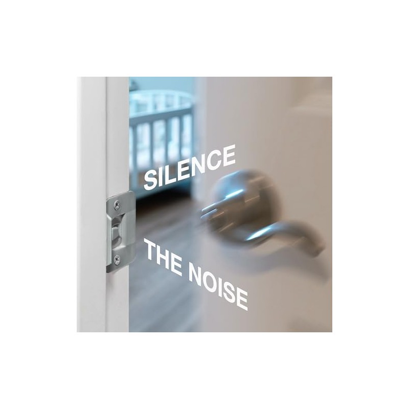 BrainExploder Door Silencer Strike Plate - Flexible, Noise Eliminating Fix