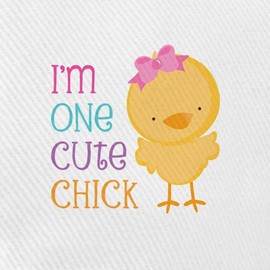 CafePress I'm One Cute Chick Cap Unique Adjustable Baseball Hat White
