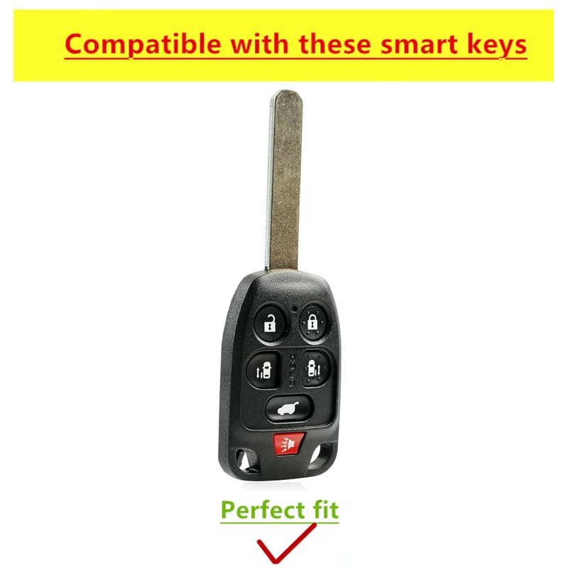 QIXIUBIA for Honda Key Fob Cover Smart Key Shell with