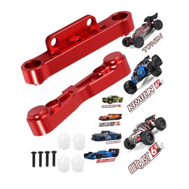 Aluminum Rear Lower Arm Suspension Mount Set Upgrades Part for Arrma 6S 1/8 Typhon Kraton Notorious 6S,Felony Infraction V2 Limitless Mojave Tailon 6S BLX,ARRCat RC Hops Up RC Upgrades Part,Red