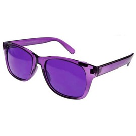 Colored Lens Color Therapy Glasses - Classic Style (Violet)