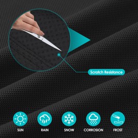K-Musculo RV Tire Covers 2-Pack, 5 Layer Nonwoven Waterproof Wheel Covers for RV Wheel Travel Trailer Camper Truck SUV, Fit 27-29 Inch Tire Diameter (Black)