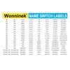 Wonninek Light Switch Labels 600PCS Waterproof Electric Breaker Panel Label