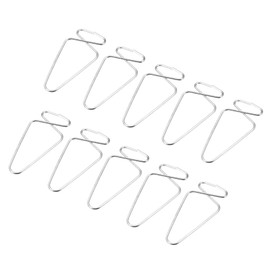 YOKIVE Pack of 20 Ceiling Hook Clamps Stainless Steel Drop Hanger Hanging DIY Decoration Ideal for Home Office Business (Silver 2.4 x 1.26 x 0.63)