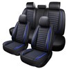 MINGBRON Leather Car Seat Covers, Universal Faux Leather Car Seat