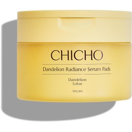 CHICHO Dandelion Radiance Serum Pads, 90 Sheets, Low pH Daily Serum Pads for All Skin Sensitive Skin Vegan Certified