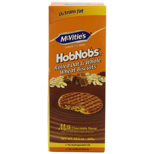 McVities Milk Chocolate Hob Nobs, 10.5-Ounce (Pack of 4)