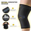 CAMBIVO Knee Support Sleeve for Men and Women (2 Pack)
