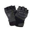 Fingerless Cut and Fire Resistant Carbon Hard Knuckle Gloves Black