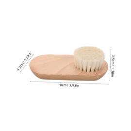 FRCOLOR 2pcs Nail Cleaning Brushes Wood Fingernail Brush with Soft Bristles for Cleaning Durable Design for Hands and Nails for Manicure and Hygiene Maintenance