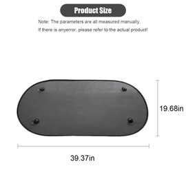 ZIMISI Car Rear Windshield Sun Shade for Baby, Auto Back Window Sun Blocker with Suction Cups, UV Rays Protection Vehicle Travel Blackout Accessories for Car Interior