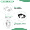 M METERXITY 2-Pack Cuttable Wall Split Flange, for 0.8/1/1.2 Inch(20/25/32mm)