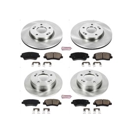 Power Stop KOE7582 Autospecialty Front and Rear Replacement Brake Kit-OE Brake Rotors & Ceramic Brake Pads