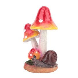 Miniature Animal Garden Ornament Mushroom Mushroom Ornaments Mushroom Fairy Garden Sculptures Animal Mushroom Lawn Art Decoration Patio Ornaments Fairy House Statue for Home Garden Decoration Lawn