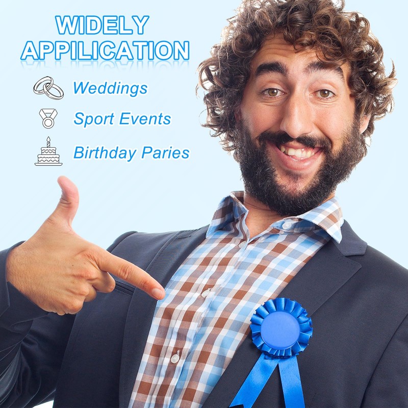 PATIKIL Blank Award Ribbon, 10 Pcs Prize Ribbon Award Medal