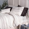 meadow park Linen Blend Duvet Cover Set Queen Size, 3