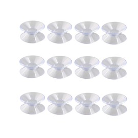 bnafes 12Pcs Double Sided Suction Cups for Glass Table Top, to Keep The Glass Table Top from Sliding, Glass Table Top Bumpers,Glass Table Top Spacers
