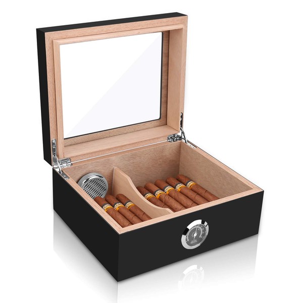 Bald Eagle Cigar Humidor, Spanish Cedar Wood Cigar Desktop Box,