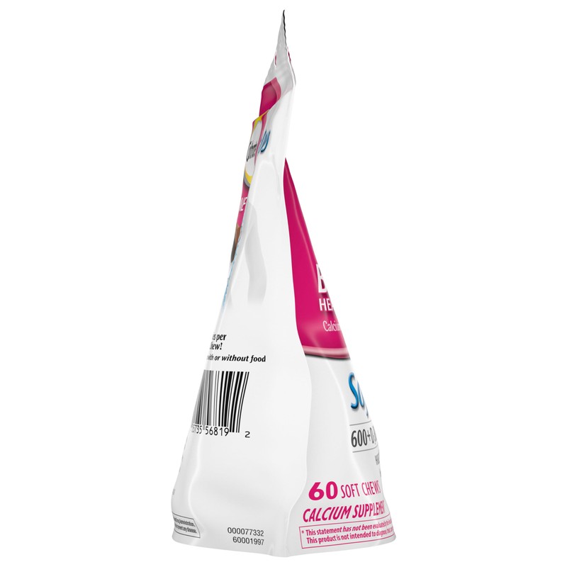 Caltrate Soft Chews 600 Plus D3 Calcium Vitamin D Supplement,