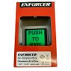 SECO-LARM Enforcer Single Gang Request-to-Exit Plate with 2 Illuminated Green