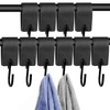 LECTNORE S Hooks, Pack Of 10 Hooks With Leather Loop