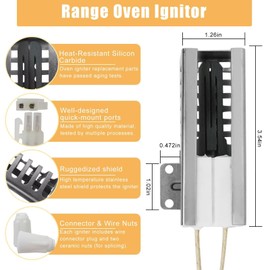 W11596211 Gas Range Oven Burner Igniter for Jenn-Air JGR8895BDS13 JGS9900BDB JGS9900BDB15 JGS9900BDF JGS9900BDF15 JGS9900BDS JGS9900BDS15 JGS9900BDS16 US Stock