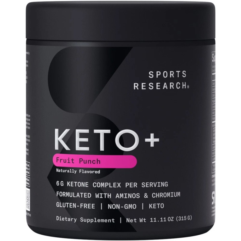Keto Plus Fruit Punch BHB Exogenous Ketones Electrolyte Powder Hydration