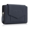 ekavale Women's Wallet with Push Button Flap RFID Soft Leather,