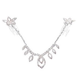 V G S Eternity Fashions Head Jewelry ~ Rhinestones Head Chain Hair Band (4398-SCL Ur)