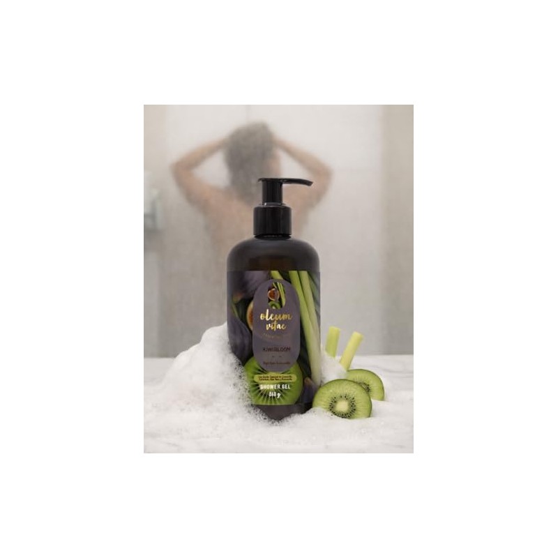 Jabón Líquido Oleum Vitae Kiwi Bloom Shower Gel, 360 G