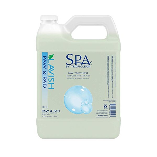 SPA by TropiClean Paw & Pad Treatment for Pets, 1 gal - Made in USA