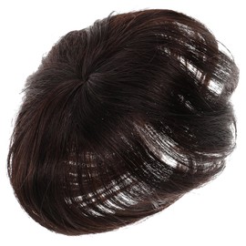 OHPHCALL Hairpiece for Women Straight Hairpiece Wiglet Grey Hair Toppers for Top of Head Cover