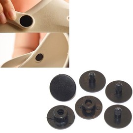 Rivets Button 8pcs Repair Replacement Parts for Clog Shoe Strap Repair (16mm) Black Rivets, Hole Plastic Push in Rivets Fastener 4 Sets Replacement Rivets
