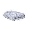Playette Printed Travel Cot Fitted Sheet, White and Grey Elephants