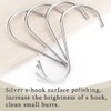 Basuit 10 Pcs S Hooks, S-Shaped Stainless Steel & Iron