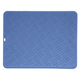 Silicone Heat Insulation Pad Desktop AntiScaldWaterproof Silicone Pad for Home Kitchen(Navy, 45x35cm )
