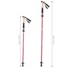 Telescopic Hiking Pole Portable Aluminum Alloy Folding Walking Stick for