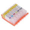6Pcs Printer Ink Cartridge with Permanent Chip Eco Friendly 6