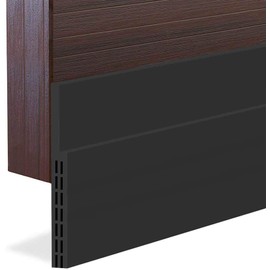 [New Upgrade] Huge Gap Door Draft Stopper, 3.4" W Widened Door Sweep Seal Gap Up to 1.8" for Interior & Exterior Doors - Keeping Draft, Noise, Dust and Unwanted Animals Out,3.4" W x 39" L,Black