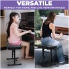 Liquid Stands Adjustable Piano Bench Stool – Black PU Leather
