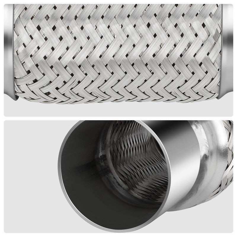 DNA MOTORING Exhaust Flex Pipe, 2.25" x 6" x 10"