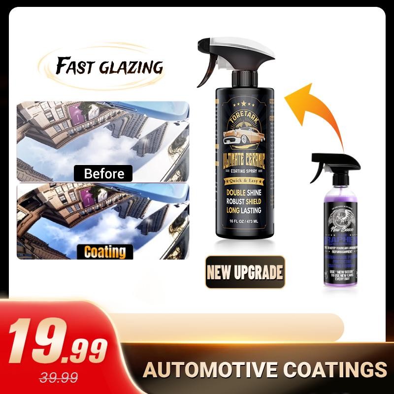 TORETARK Car Ceramic Coating Spray: 3-in-1 Highly Protective - Highly