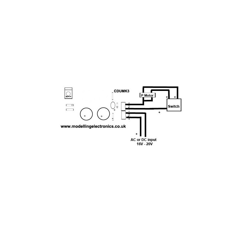 Model Railway MK4 Dual Capacitor Discharge Unit (CDU)