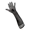 PartyXplosion® Women's Black Fishnet Gloves with Spiders Spider Web Look