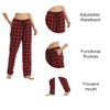 Flannel Pajama Pants Women with Pockets & Drawstring Comfy Plaid